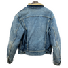 Lee Storm Rider Denim Corduroy Collar Blue Jacket Size M