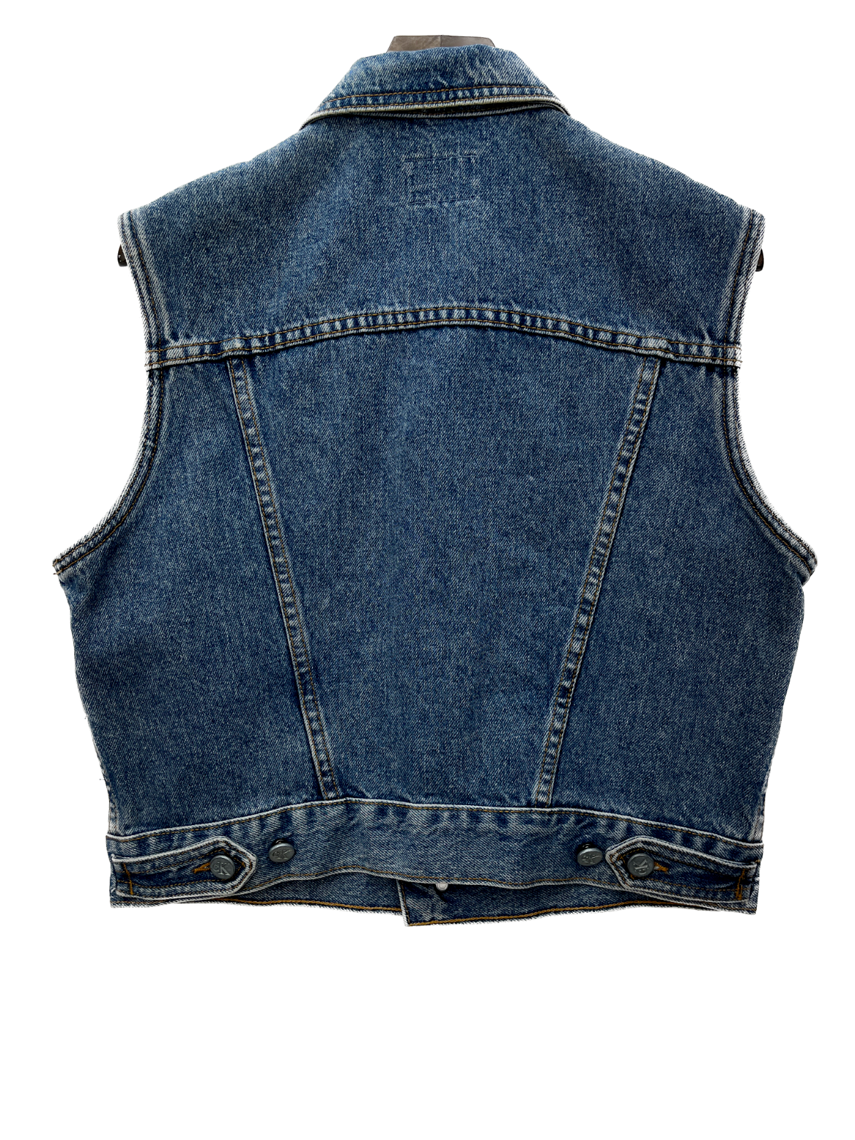 Calvin Klein Medium Wash Blue Denim Vest Size L