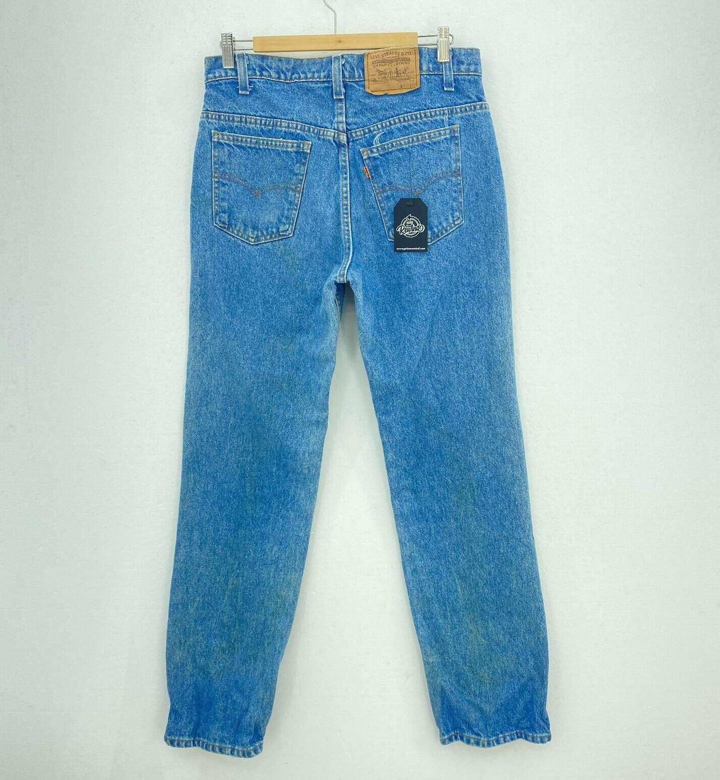Levi's Orange Tab Medium Wash Blue Straight Jeans Size 32 x 31