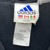 Adidas Hooded Jacket Fleece Lined Size M Two Tone Black Full Zip Up