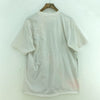 Adidas Tennis All Over Print White T-shirt Size M Single Stitch Tee