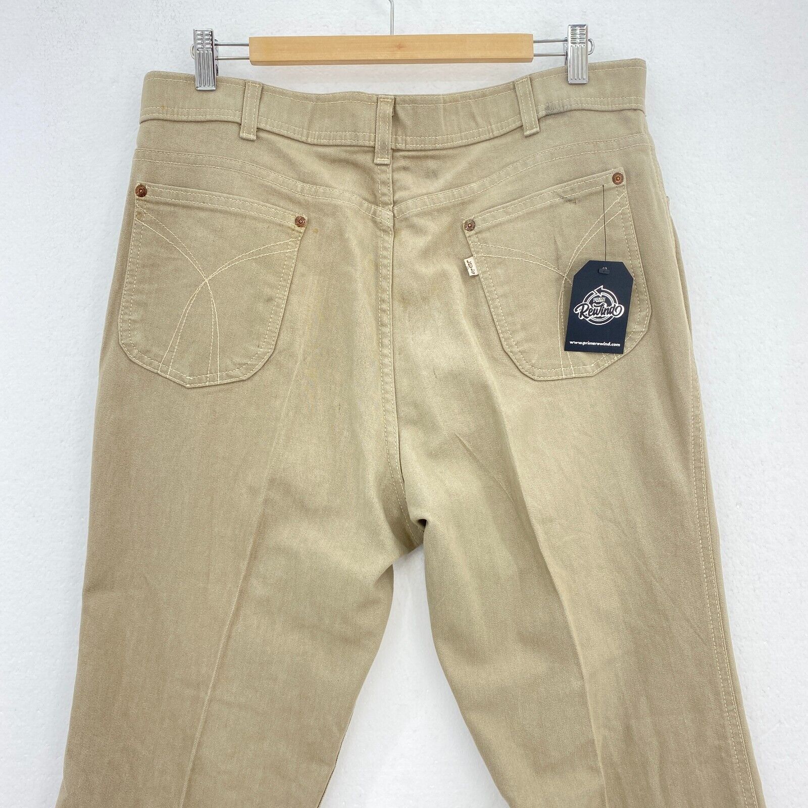 Levi's White Tab Vintage Beige Straight Leg Trouser Pants Size 36x32 60s Rare
