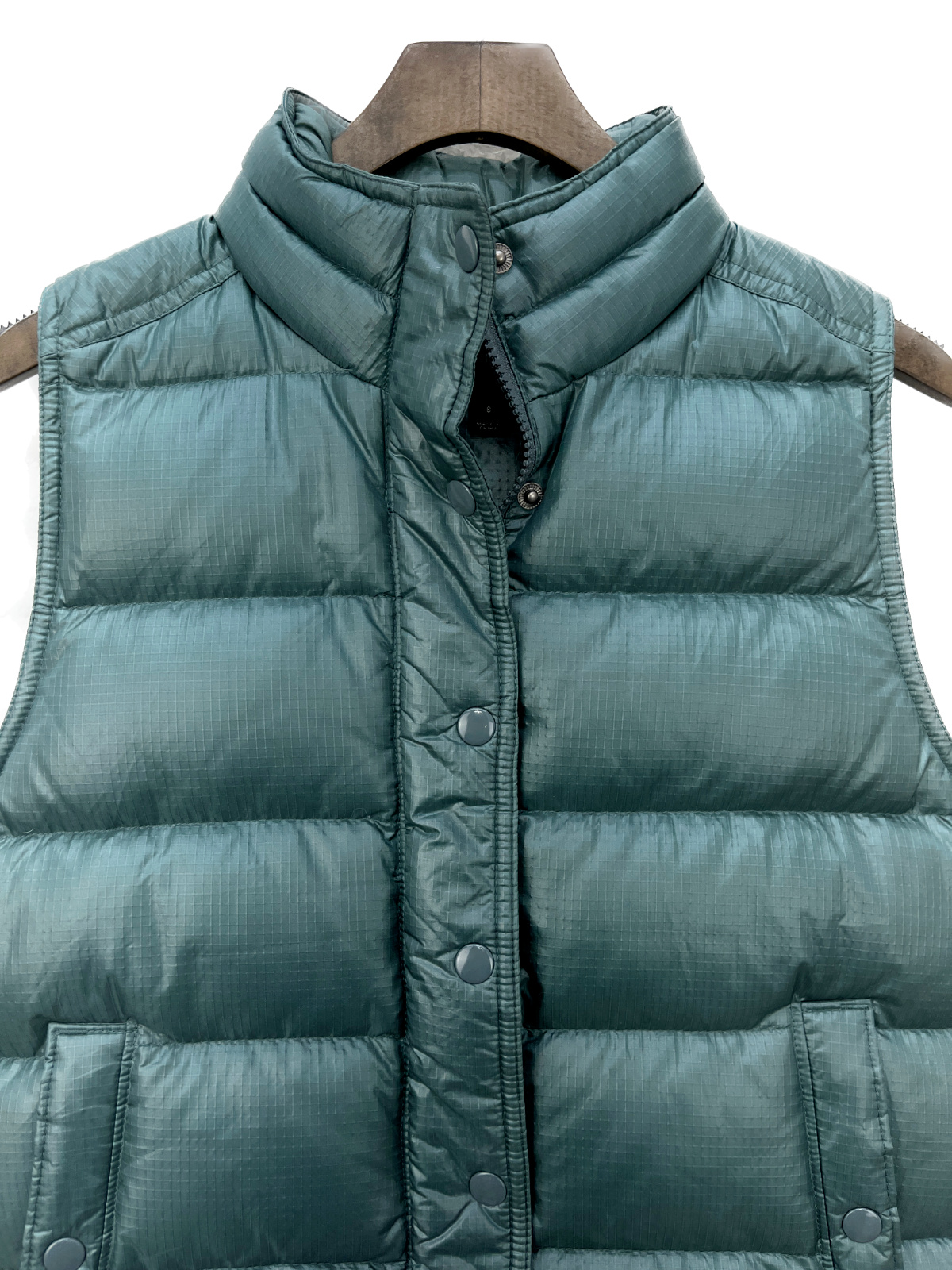 J.Crew Green Full Zip Puffer Vest Size S