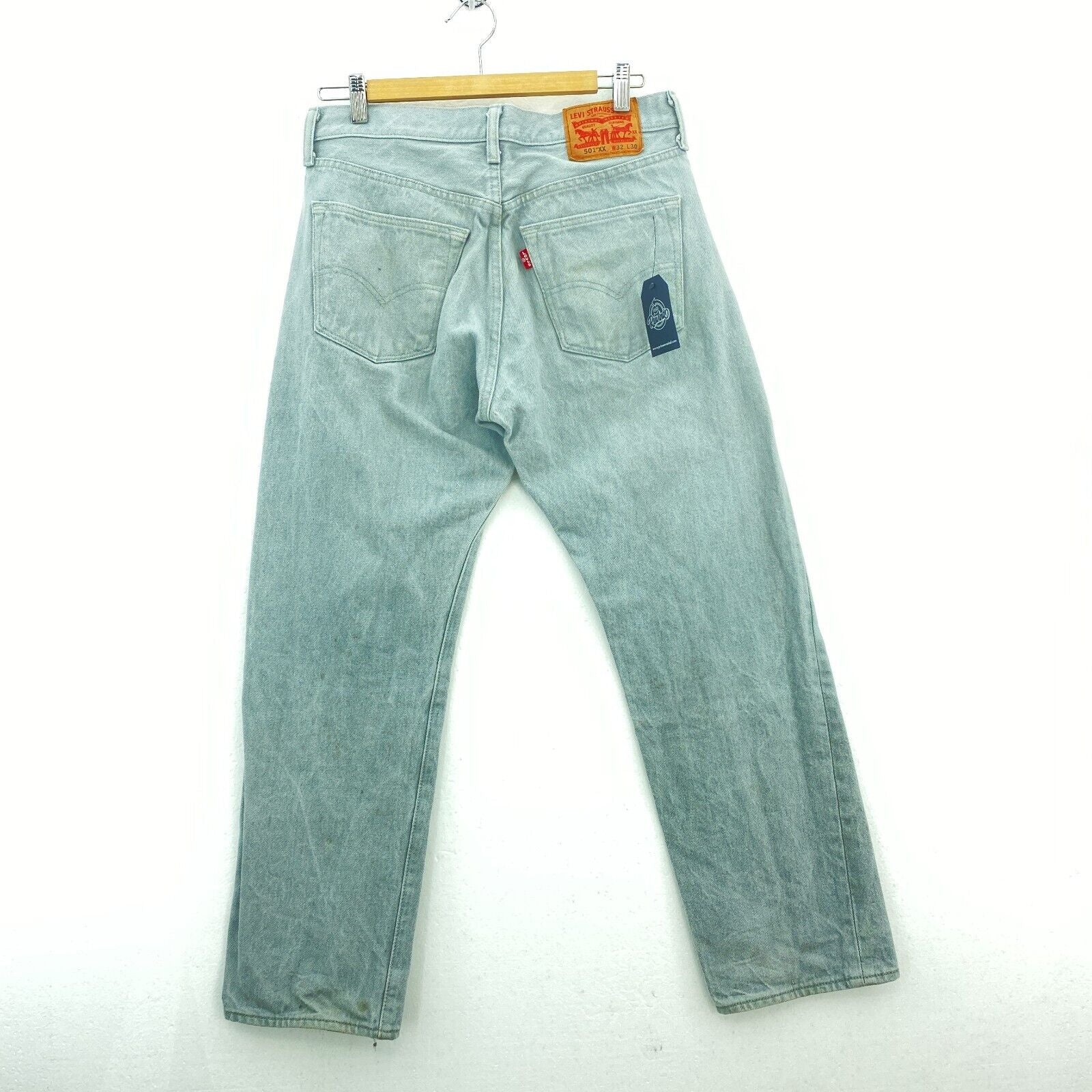 Levi's 501 XX Light Gray Jeans Straight Size 32 x 27