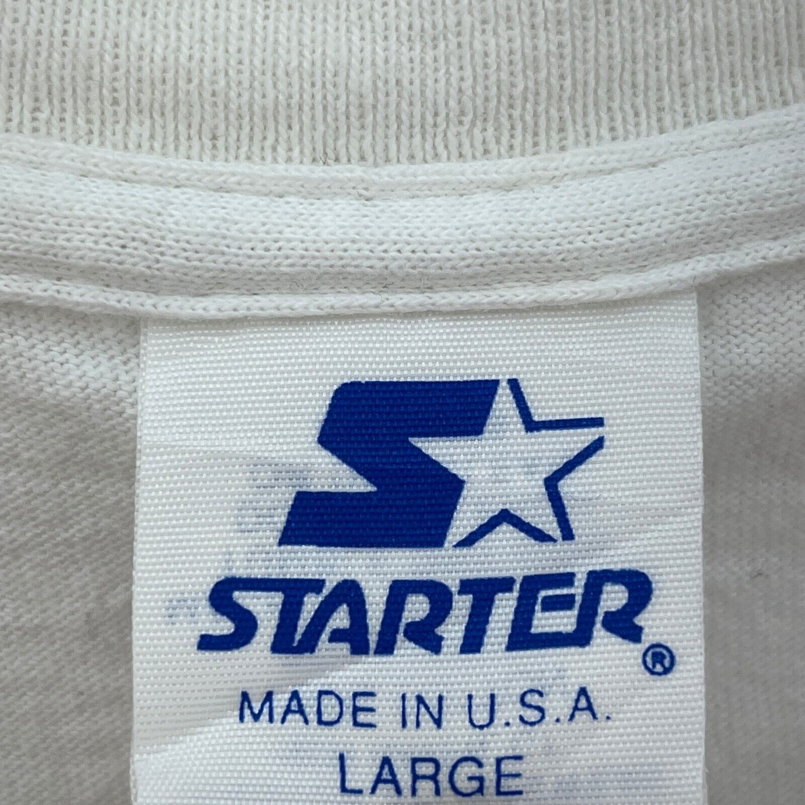 Starter Super Bowl XXVII Champions White T-shirt Size L