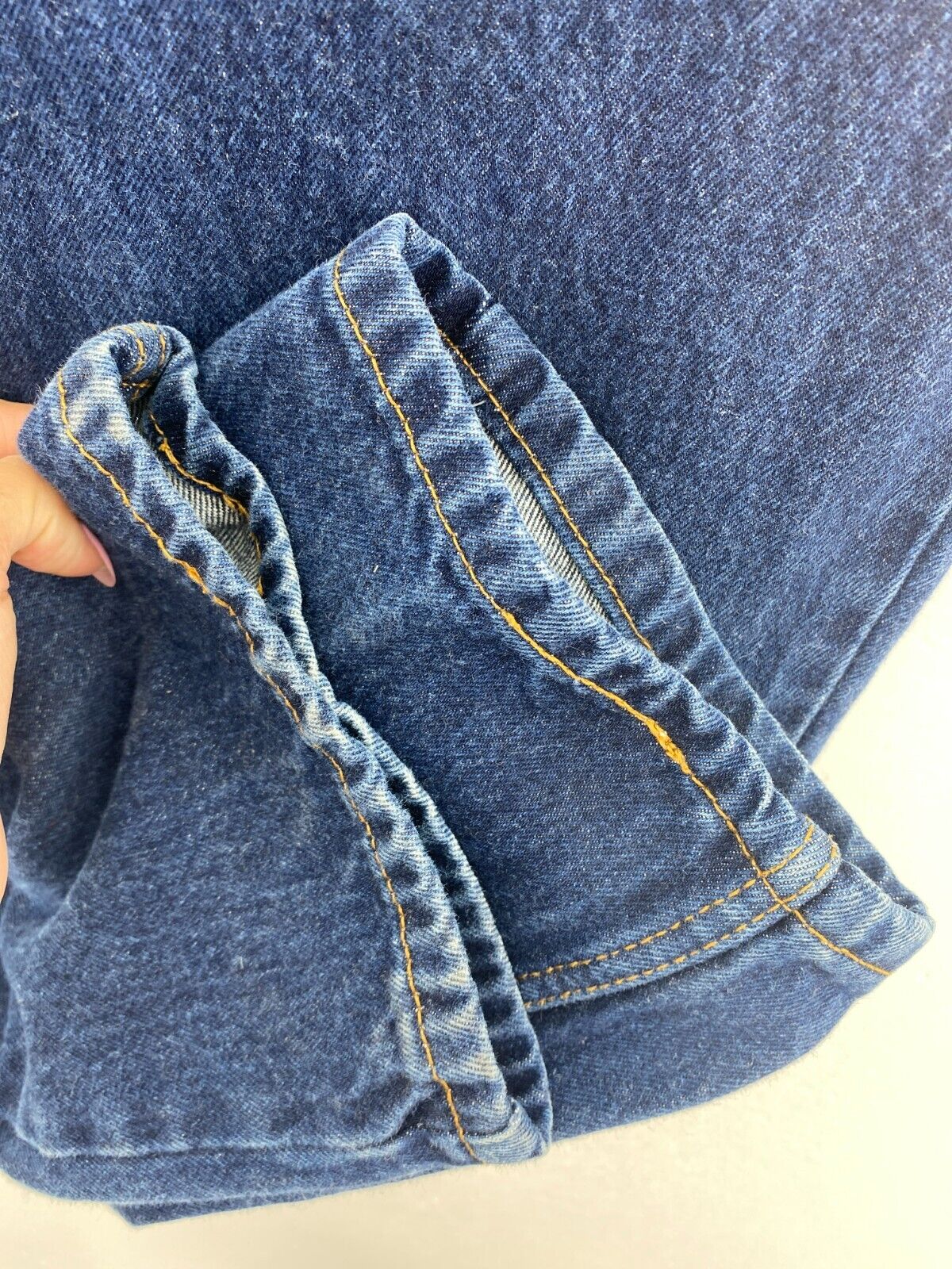 Levi Strauss Orange Tab Dark Wash Blue Jeans Size 34 x 32