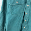 Vintage Carhartt Double Pocket Button Up Green Shirt Size XL