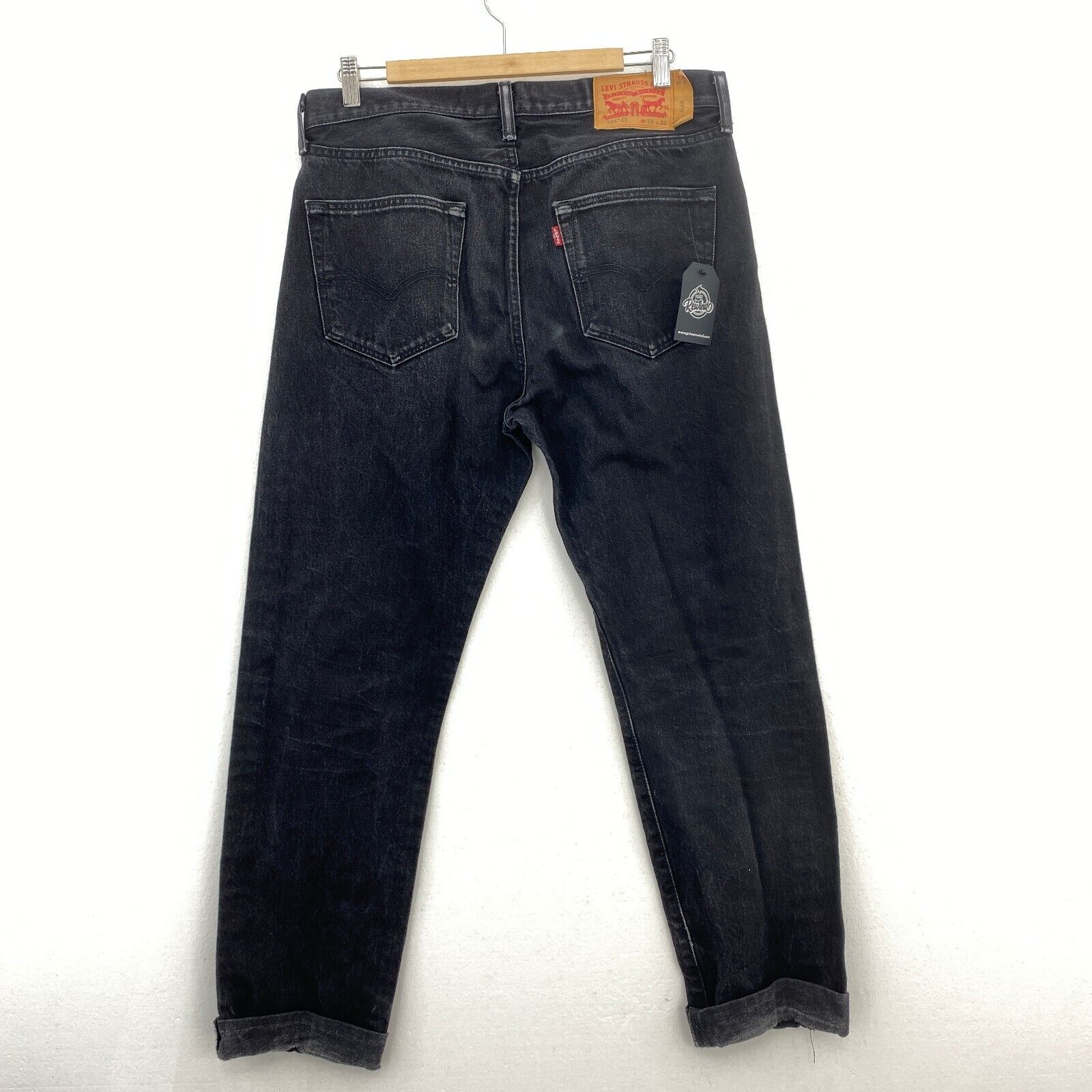 Levi's 501 Tapered Fit Black Jeans Size 33
