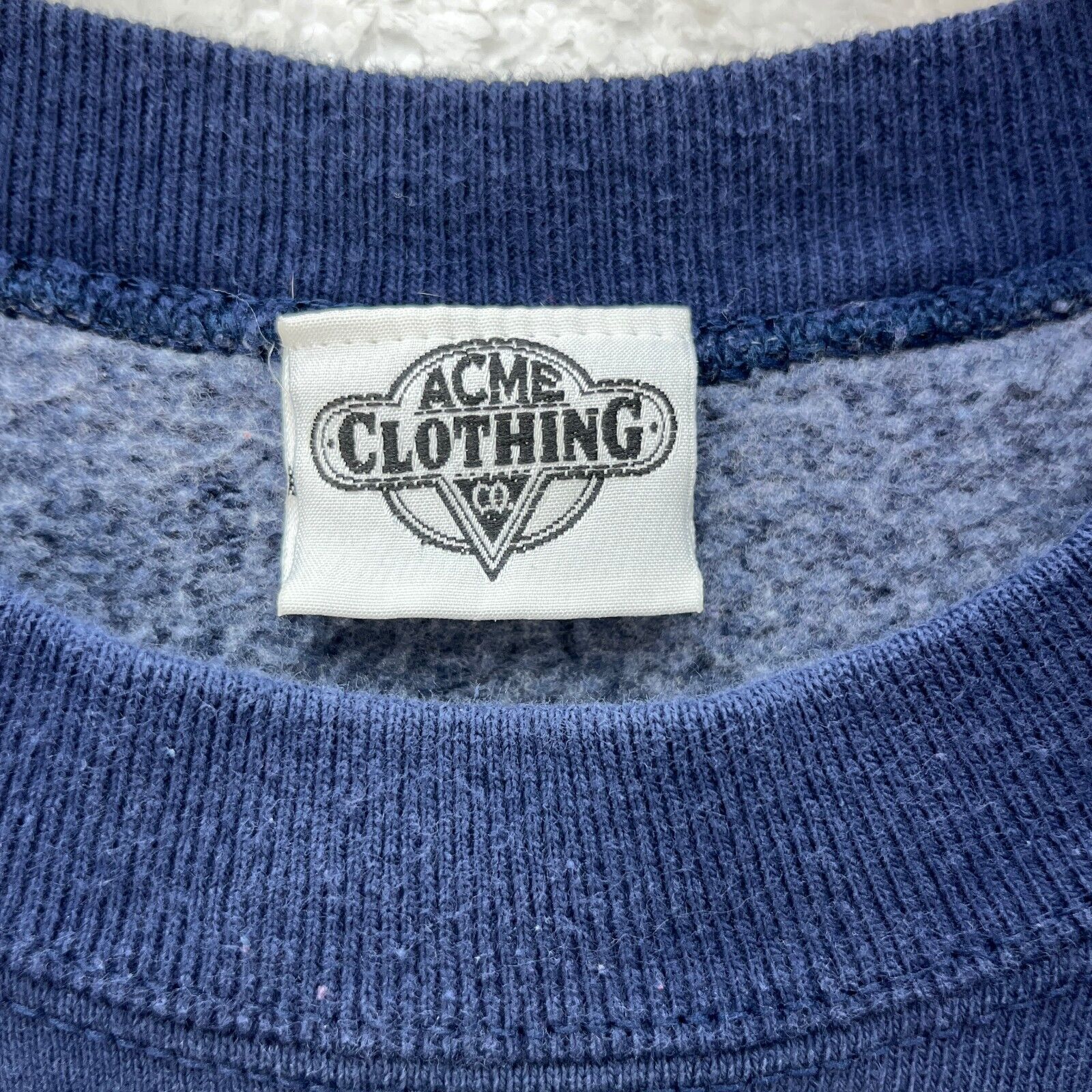1991 Looney Tunes Western Frontier Vintage Sweatshirt Crew Neck Size L Blue 90s