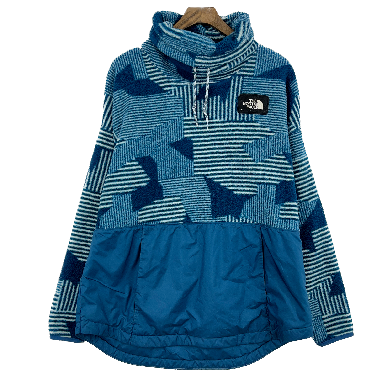 The North Face Aztec Print Turtle Neck Fleece Pullover Sweatshirt Size XL