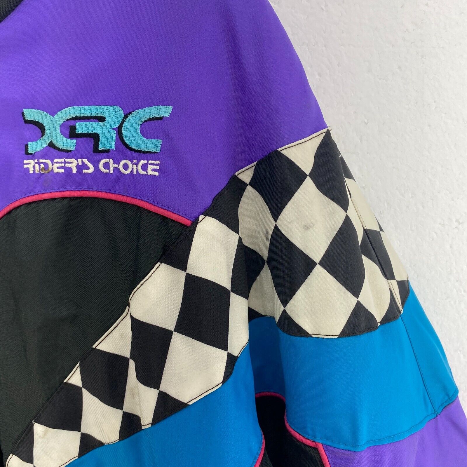DRC Riders Choice Racing Full Zip Vintage Black Insulated Jacket Size L