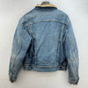 Lee Storm Rider Denim Corduroy Collar Blue Jacket Size M