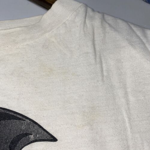 Batman and Robin Superhero Vintage T-shirt Size M White DC Comics Single Stitch