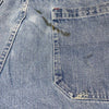 30 Below Denim Cargo Carpenter Shorts Size 36 Medium Wash Blue