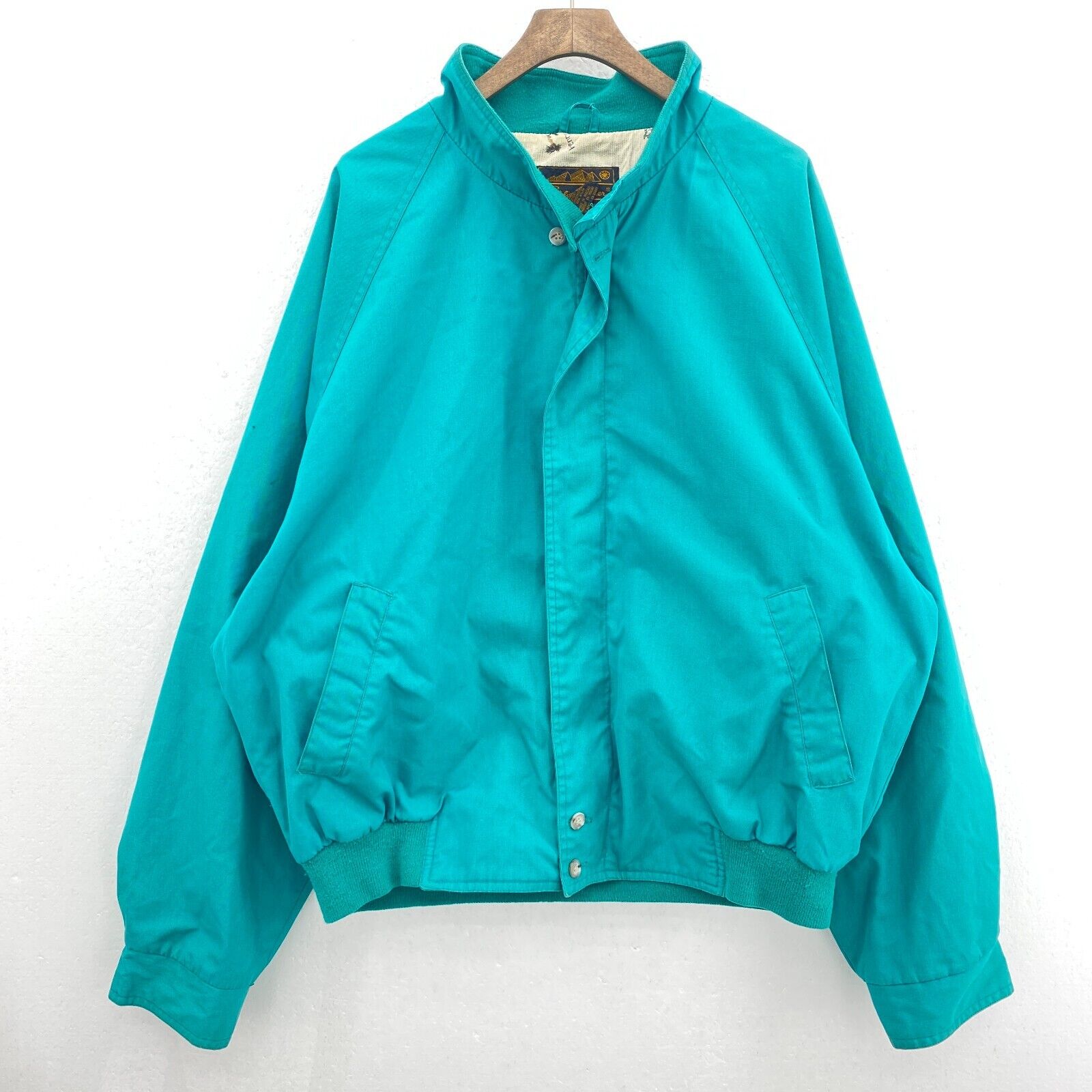 Eddie Bauer Green Full Zip Vintage Jacket Size XL