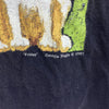 1997 Georgia Nagle Friday Dog Black Art T-shirt Size L Single Stitch