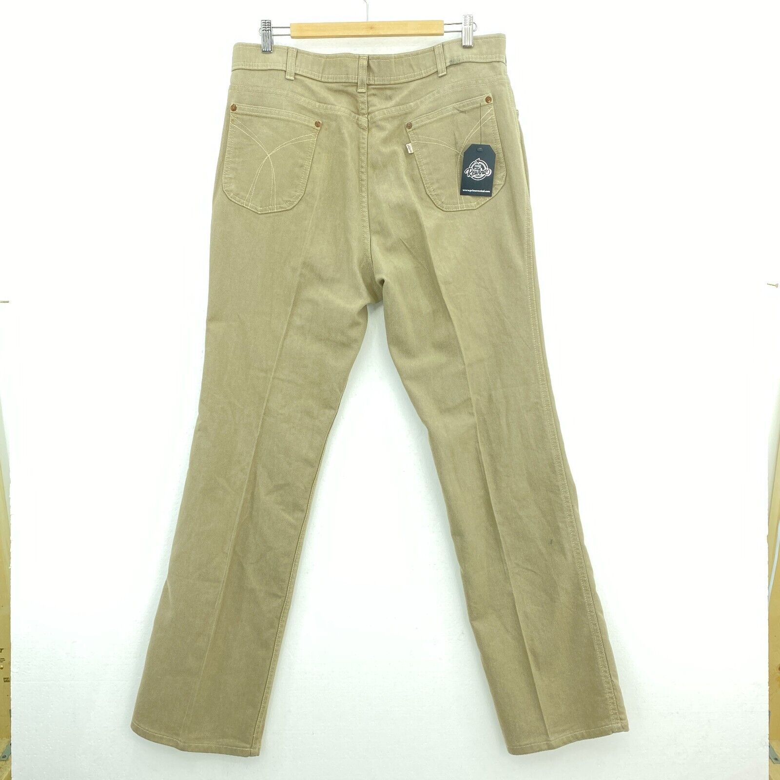 Levi's White Tab Vintage Beige Straight Leg Trouser Pants Size 36x32 60s Rare