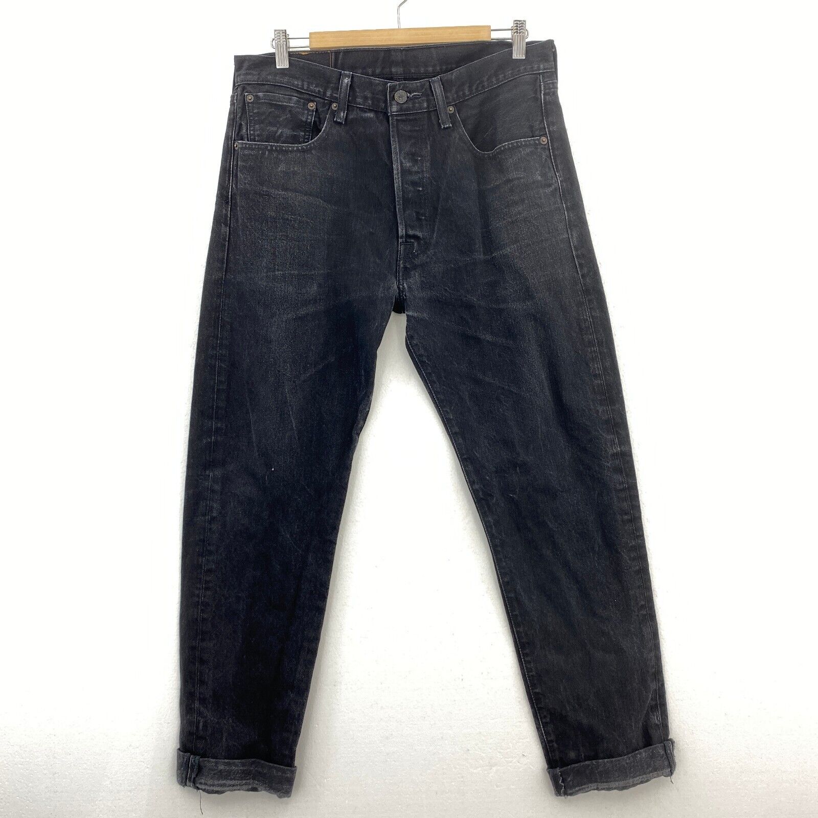 Levi's 501 Tapered Fit Black Jeans Size 33