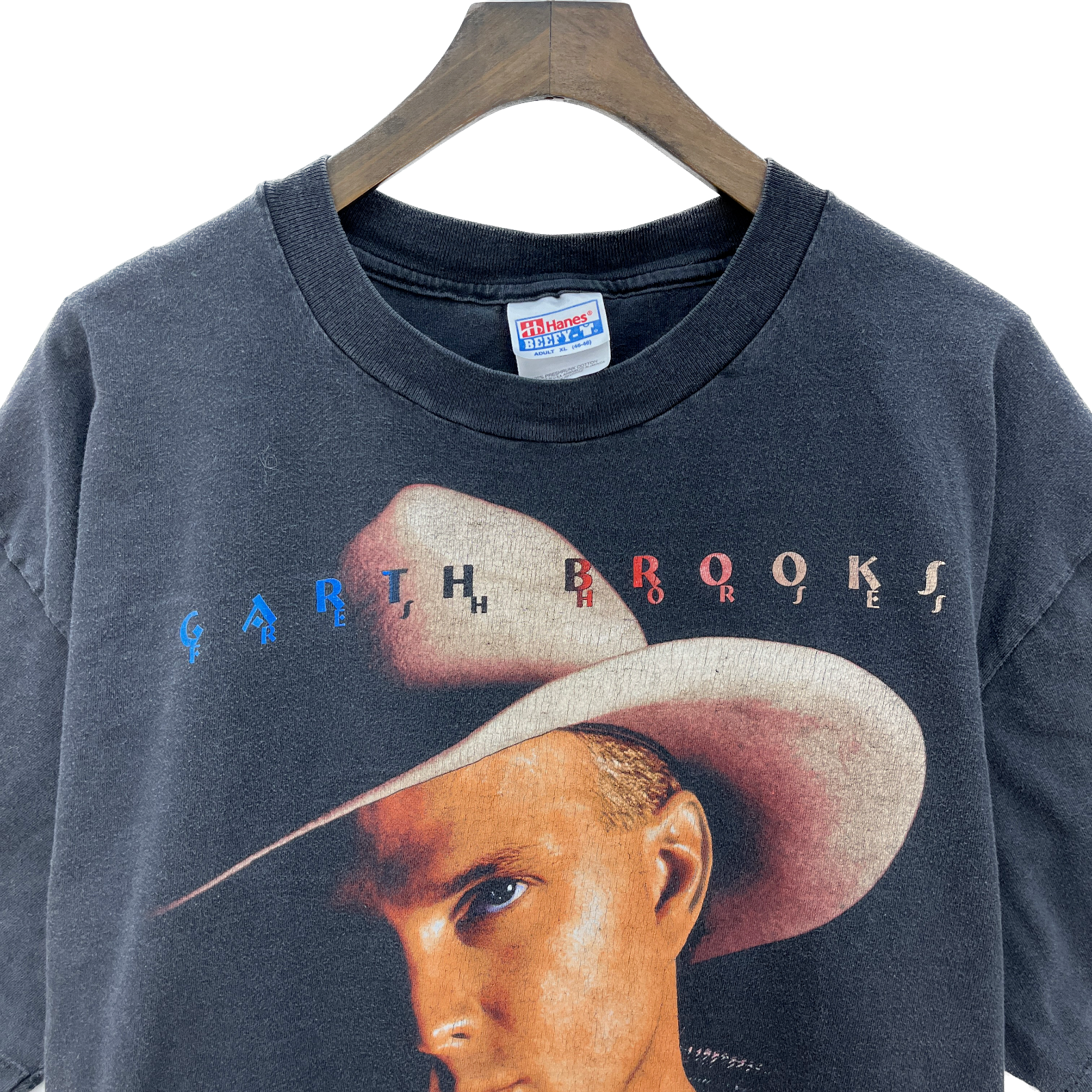 Garth Brooks Fresh Horses 98 World Tour T-Shirt Blacked Country Music Size XL