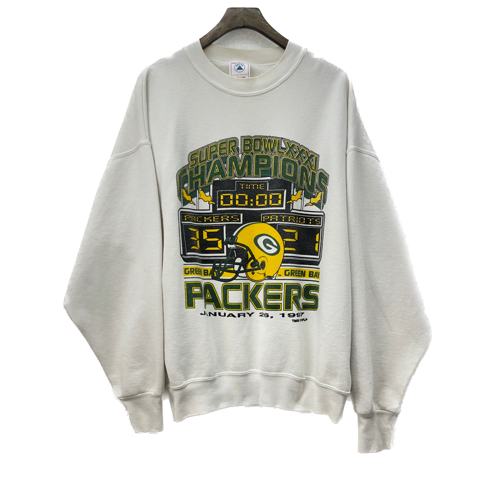 1997 Green Bay Packers Superbowl Champs Sweatshirt Size XL Football NFL Crewneck