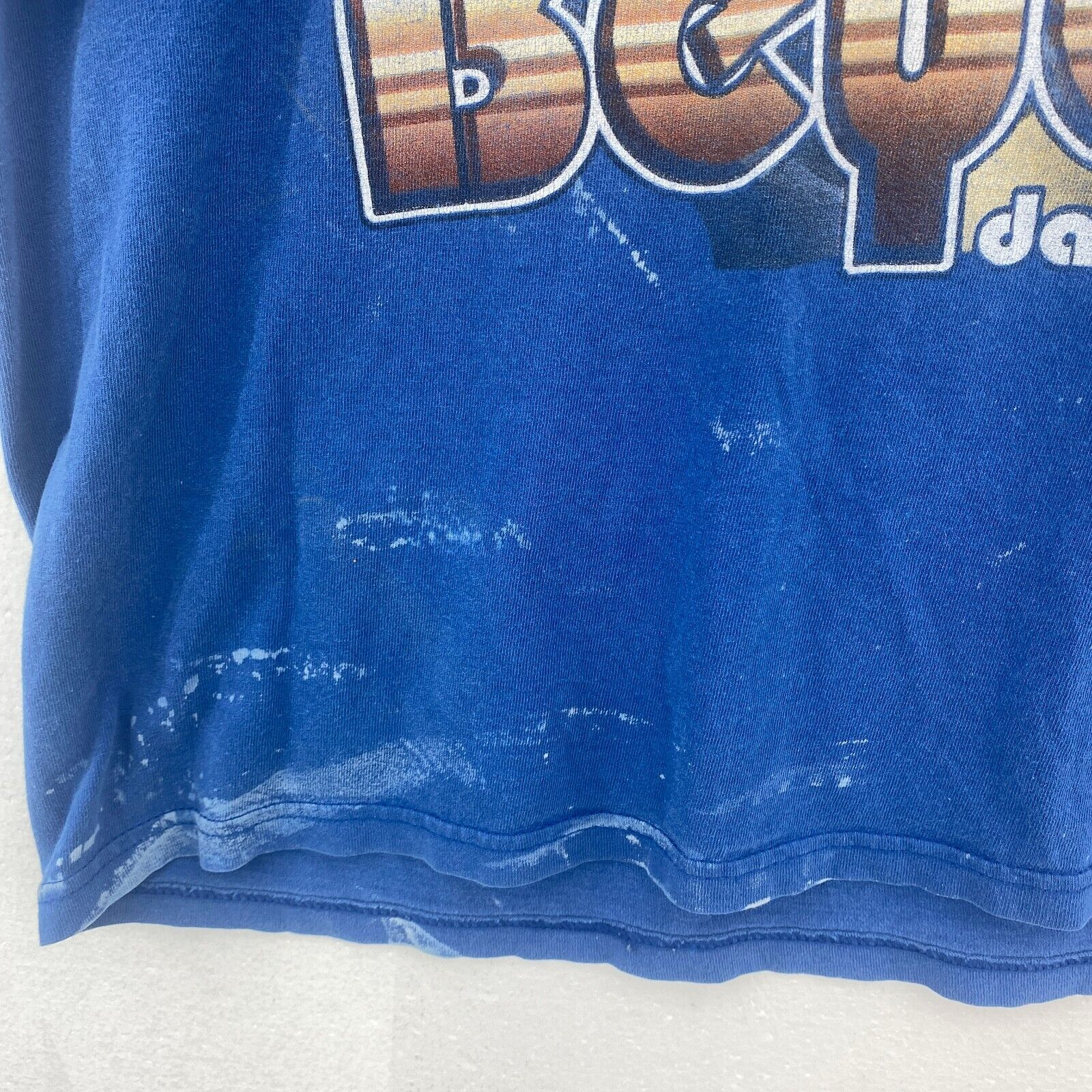 Beyonce Dangerously In Love Debut Album Blue Vintage T-Shirt Size XL Y2K Rap Tee