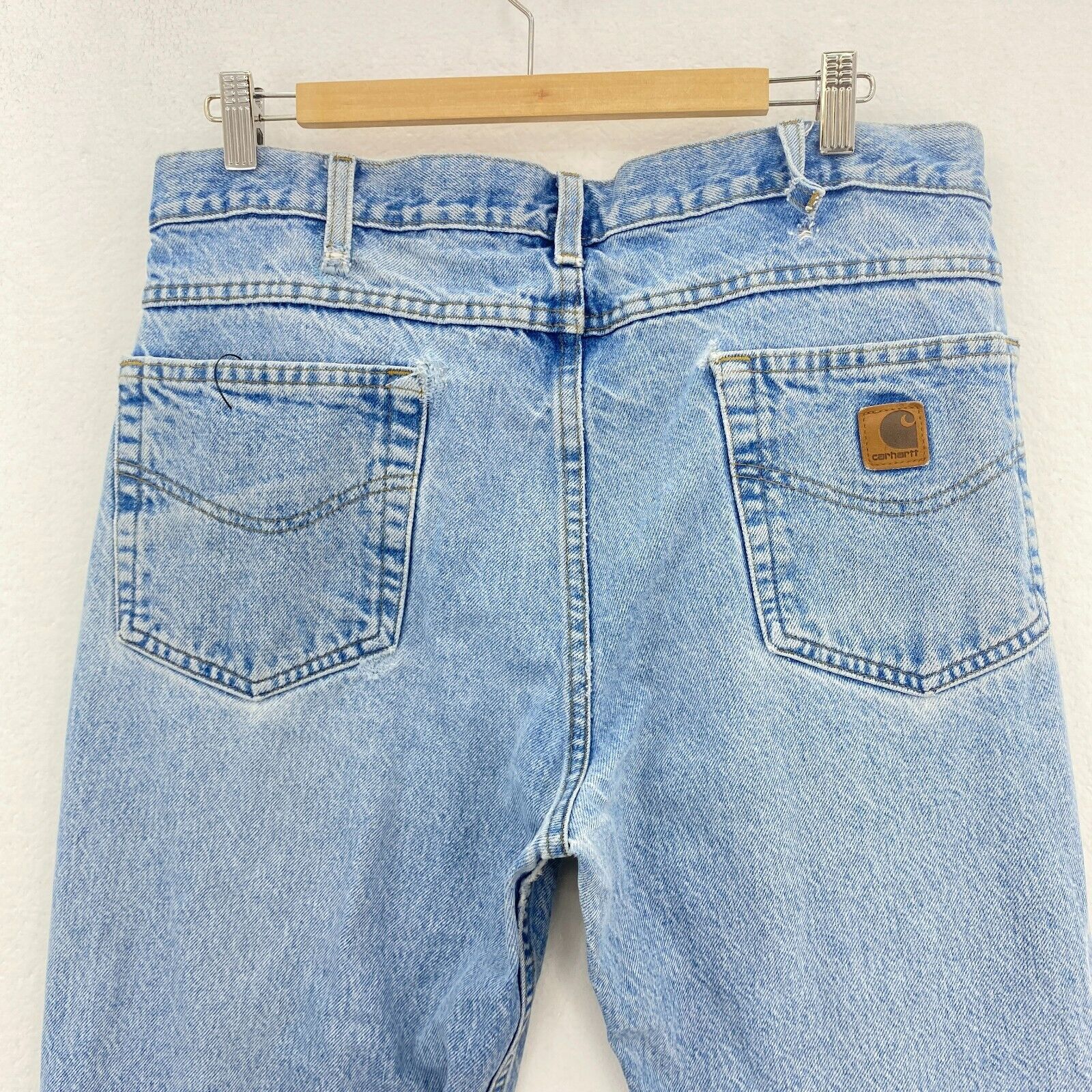 Carhartt Light Wash Blue Vintage Jeans Size 35 x 29