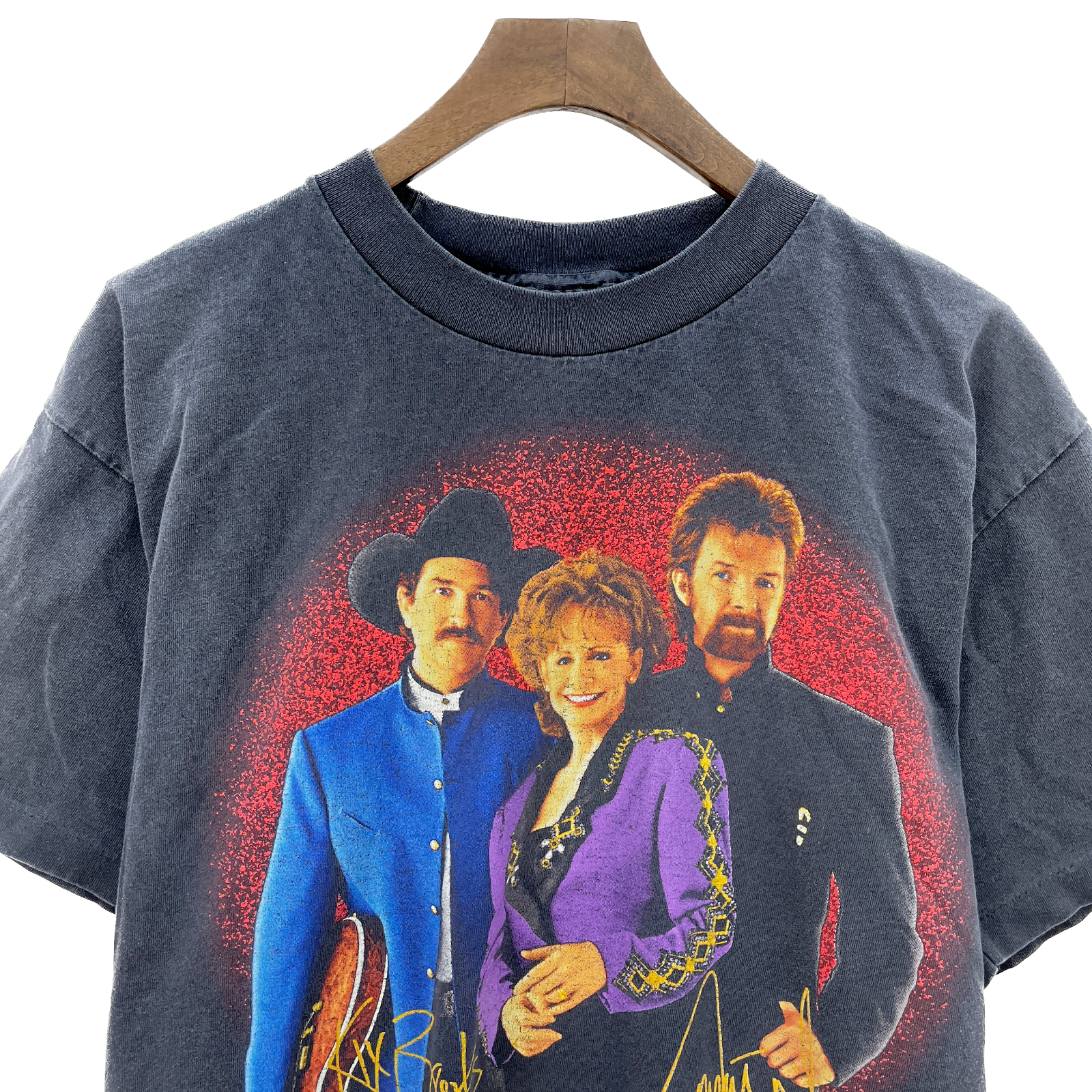 Vintage Brooks & Dunn American Country Music Gray T-shirt Size L