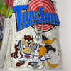 Looney Tunes Space Jam Bugs Bunny Cartoon White Rework Upcycled Shorts Size XS
