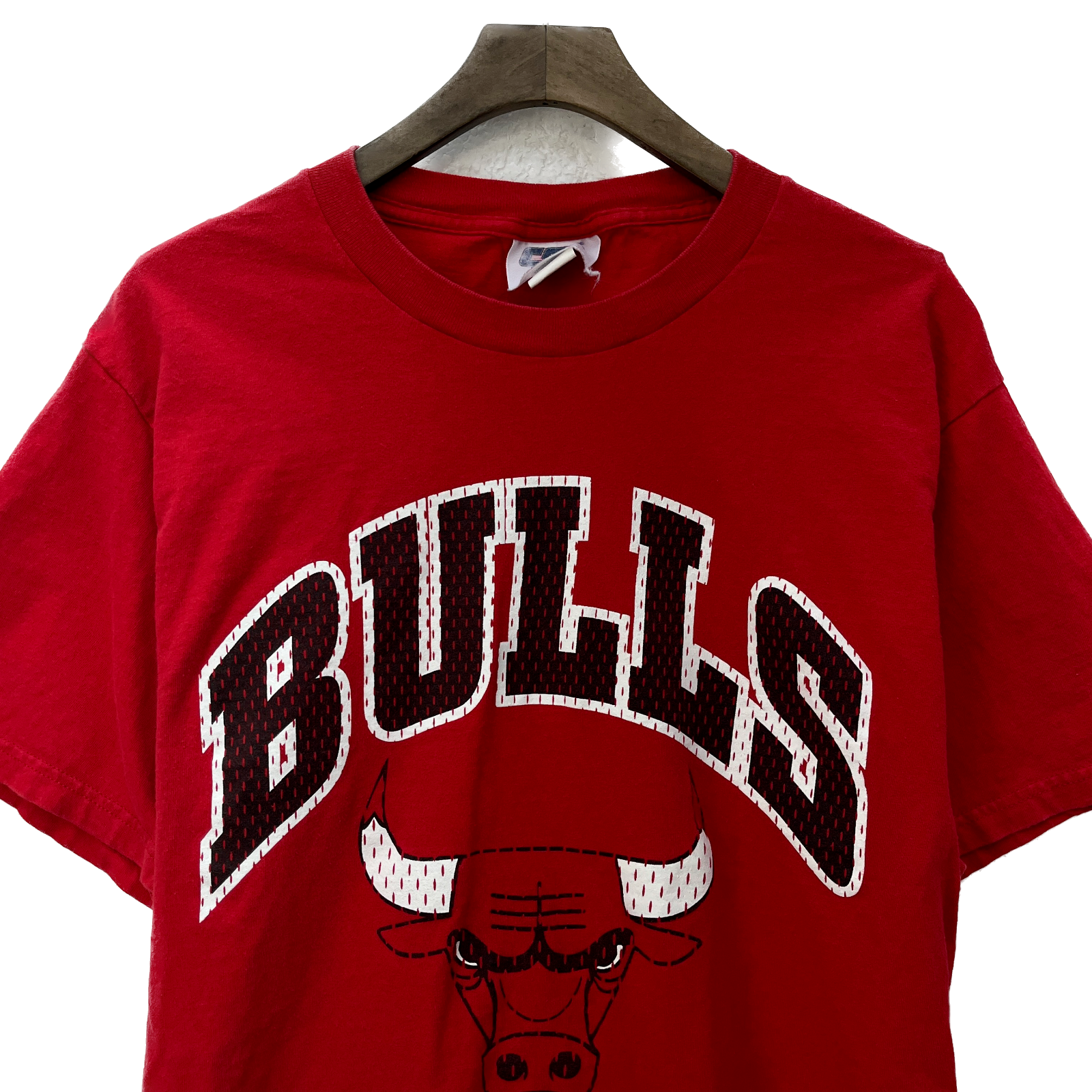 Dennis Rodman #91 Chicago Bulls Vintage Basketball T-shirt Size M Red NBA