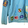 Vintage 1960s Multi Patch Lightweight Full Zip Racing Jacket Size Small