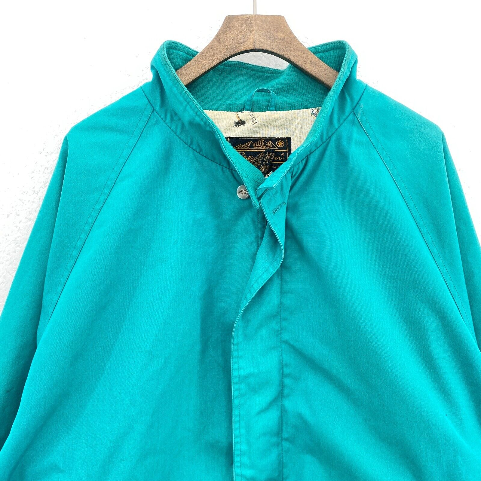 Eddie Bauer Green Full Zip Vintage Jacket Size XL