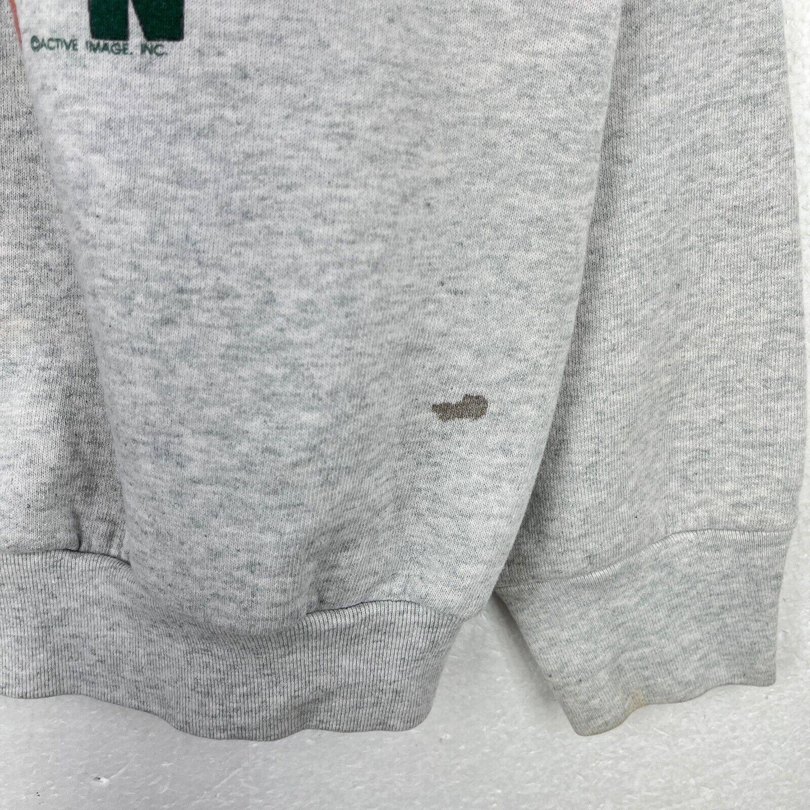 Vintage University Of African American Art Gray Sweatshirt Size XL Raglan Sleeve