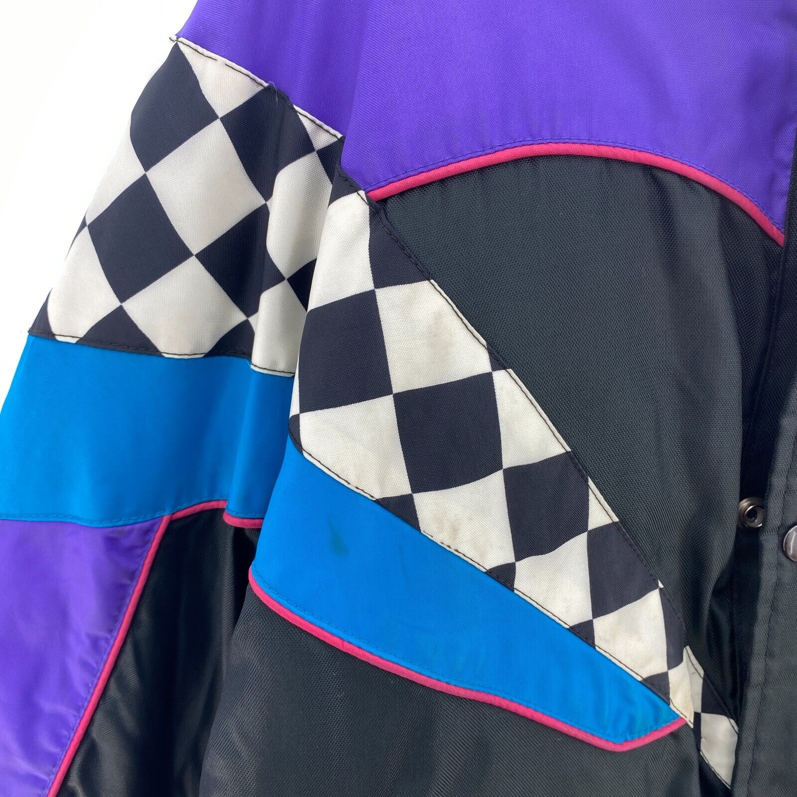 DRC Riders Choice Racing Full Zip Vintage Black Insulated Jacket Size L