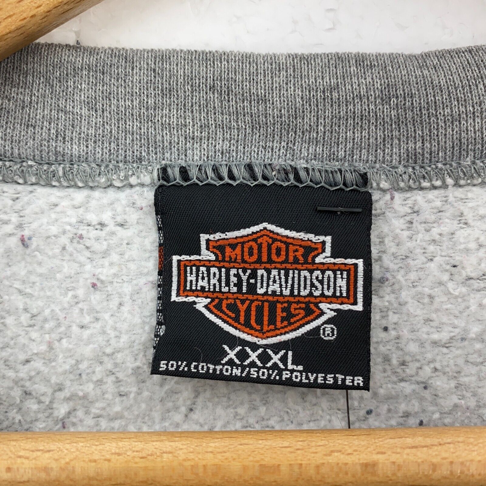 Harley Davidson Motorcycles 2000 Gray Sweatshirt Crewneck Size 3XL