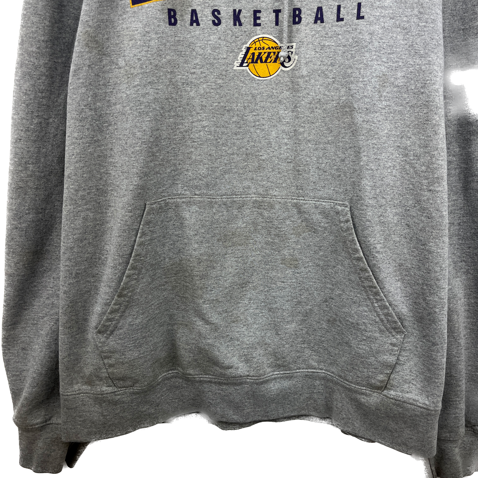 Adidas Los Angeles Lakers NBA Basketball Gray Hoodie Size L