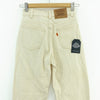 Levi's 512 Orange Tab White Denim Jeans Slim Fit Size 12 Women's