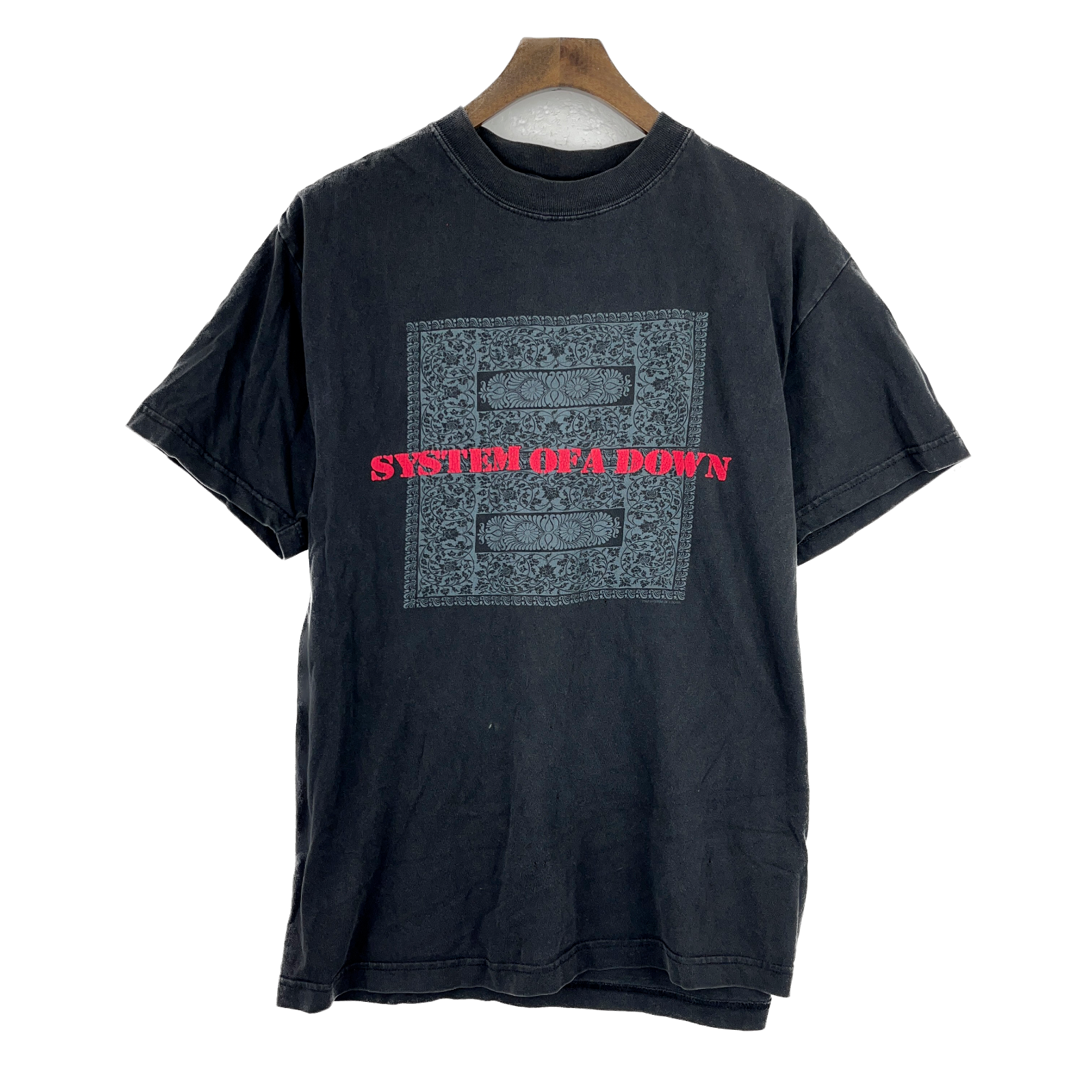 Vintage System Of A Down Band Tour l Print 2002 Black T-shirt Size M
