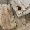Carhartt Canvas Vintage Trucker Jacket Size 44 Beige Duck Blanket Lined 6BWJP
