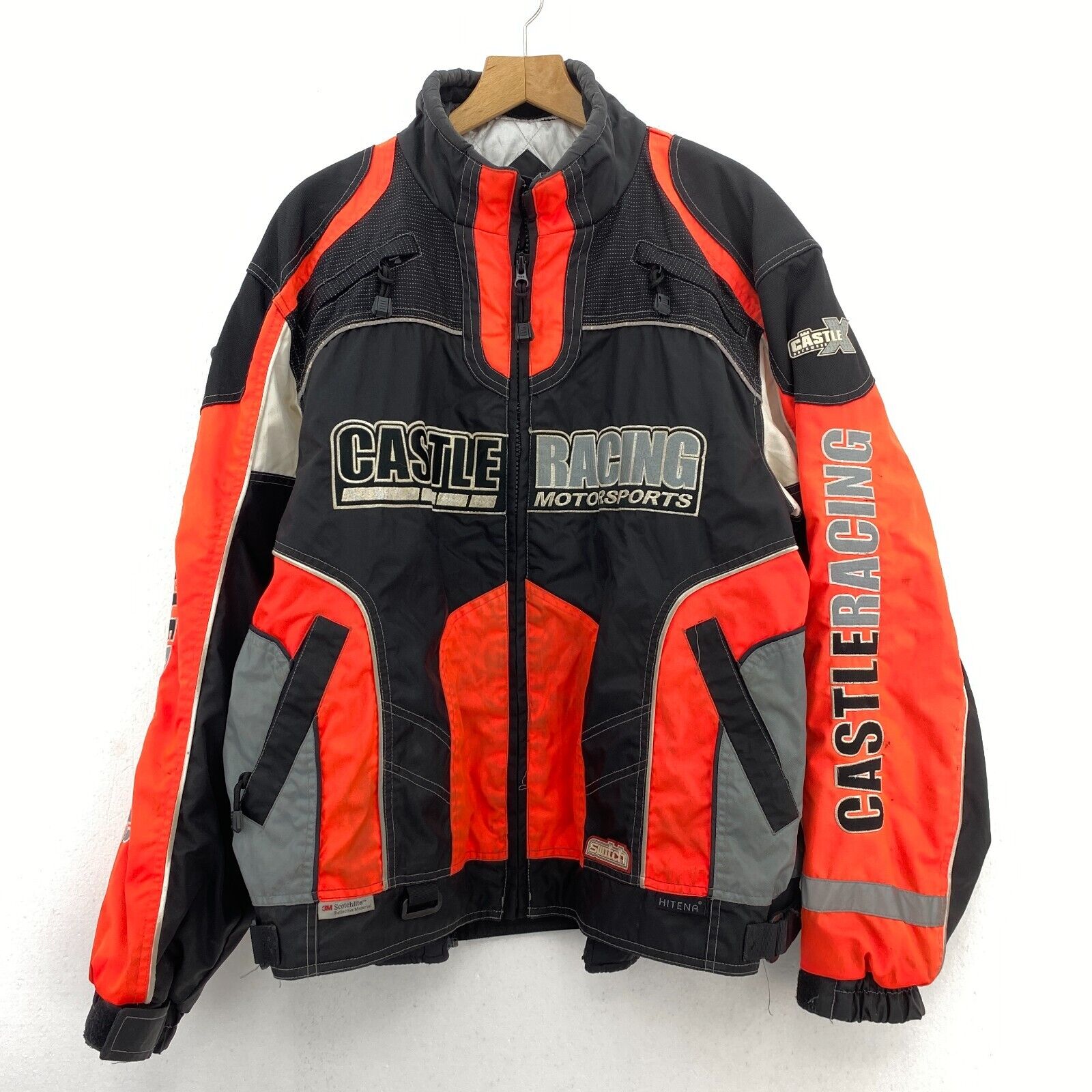 Castle X Racing Motocross Motorcycle Rider Jacket Size XL With Liner