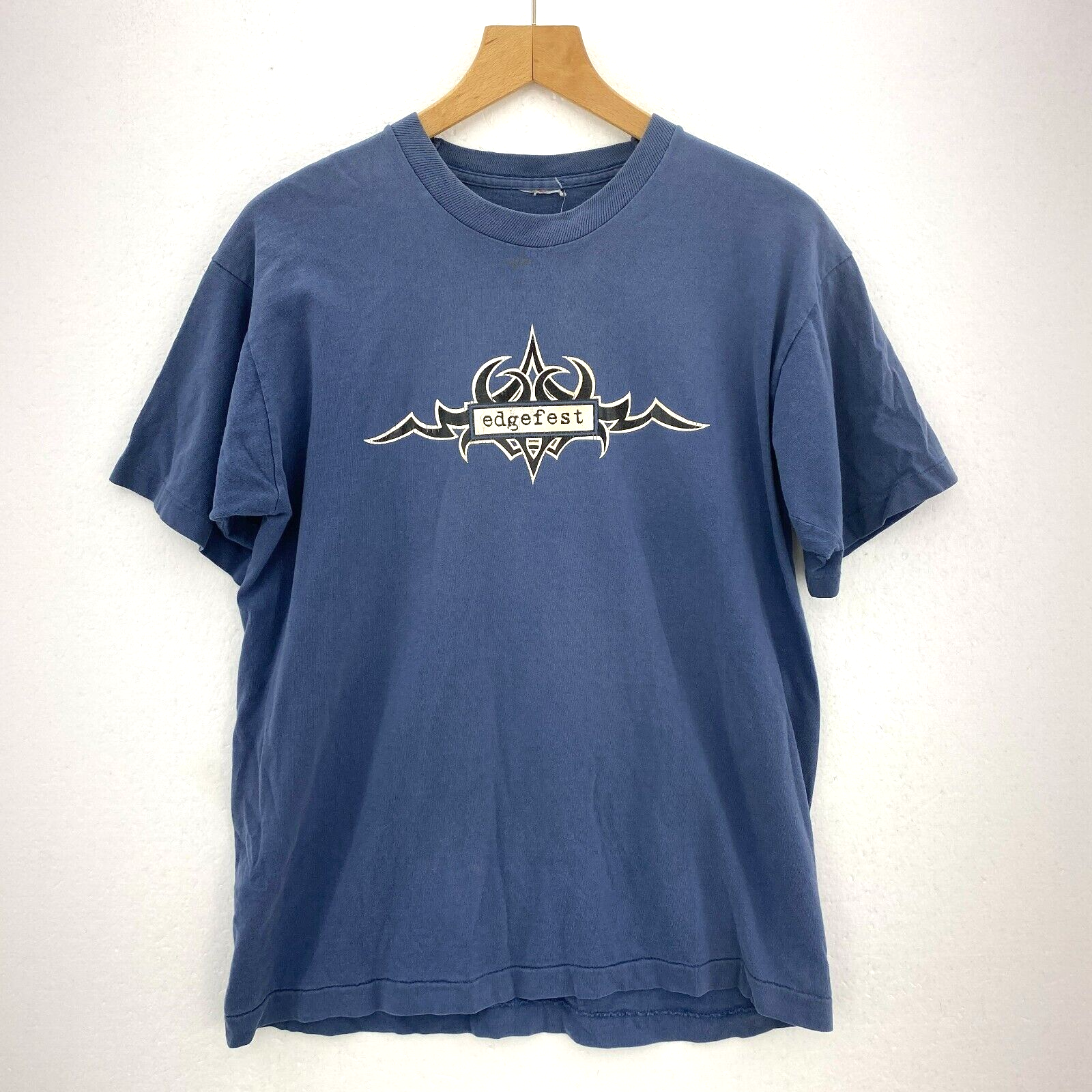 Edgefest Rock Festival 1998 Blue Vintage T-shirt Size M Single Stitch Green Day