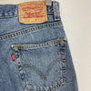 Levi's 505 Relaxed Fit Medium Wash Blue Denim Shorts Size 31