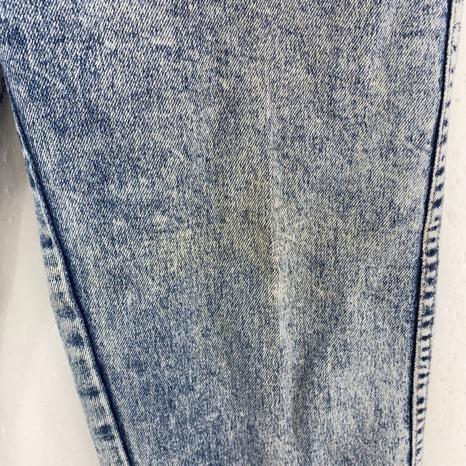 Levi's Orange Tab Acid Wash Blue Denim Tapered Jeans Size 33 x 30 80s