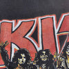 1996 KISS Rock Band Tour Vintage Concert T-shirt Size L Black Single Stitch 90s