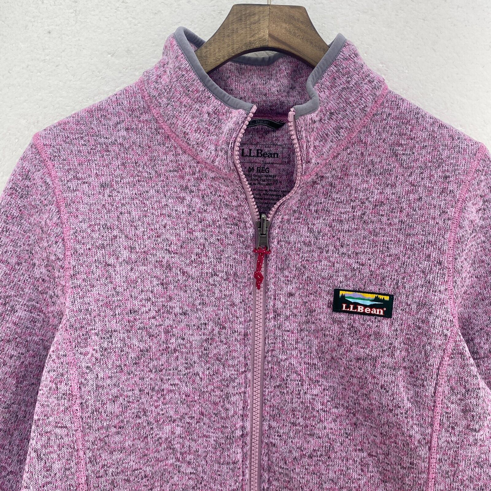 L.L. Bean Pink 3-In-1 Hooded Jacket Size M Full Zip Up