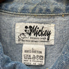 Disney Mickey and Minnie Mouse Vintage Denim Jacket Vest Size L Blue 90s