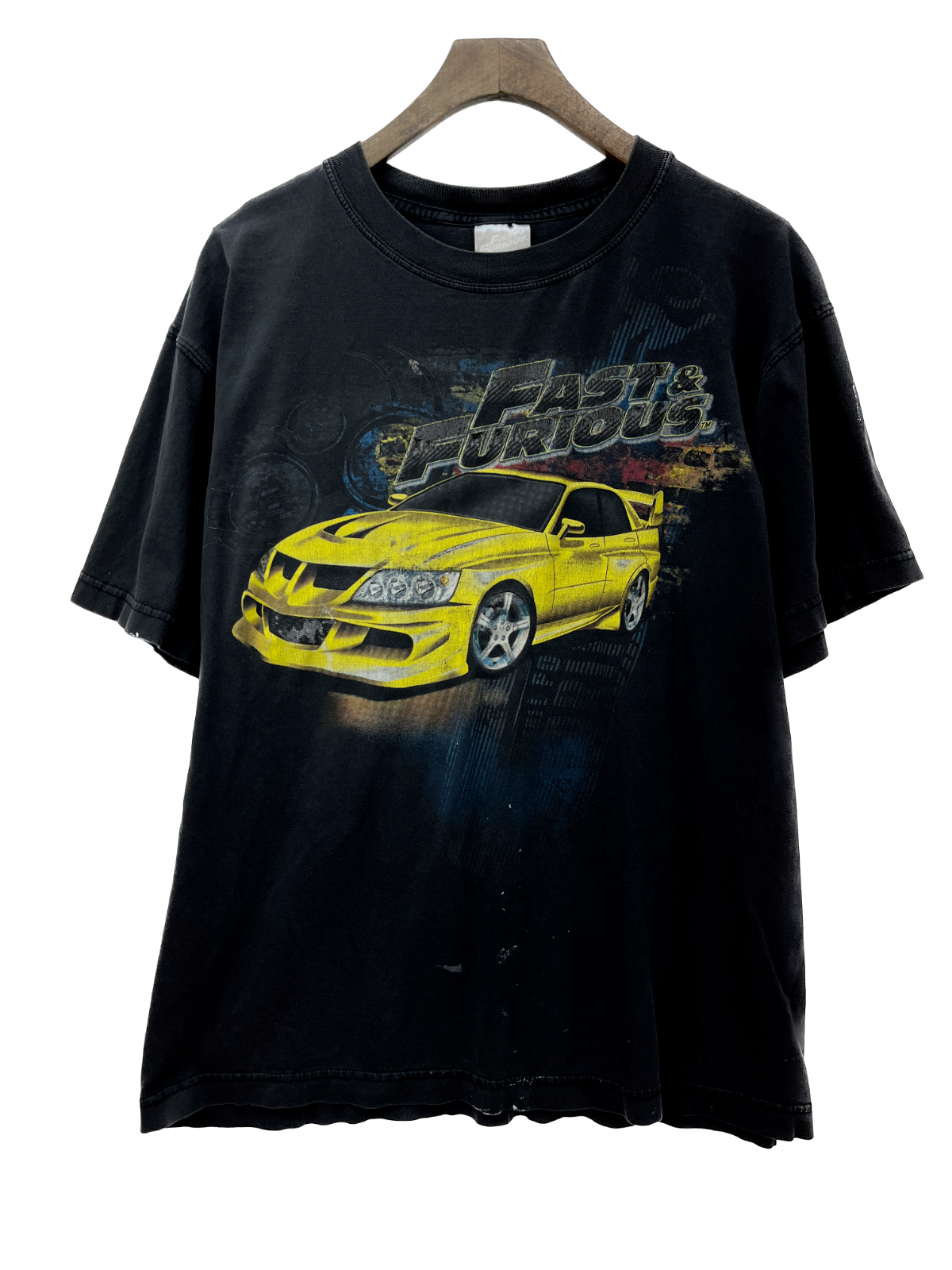 Fast & Furious Movie Vintage T-shirt Size M Black Mitsubishi Lancer Evo