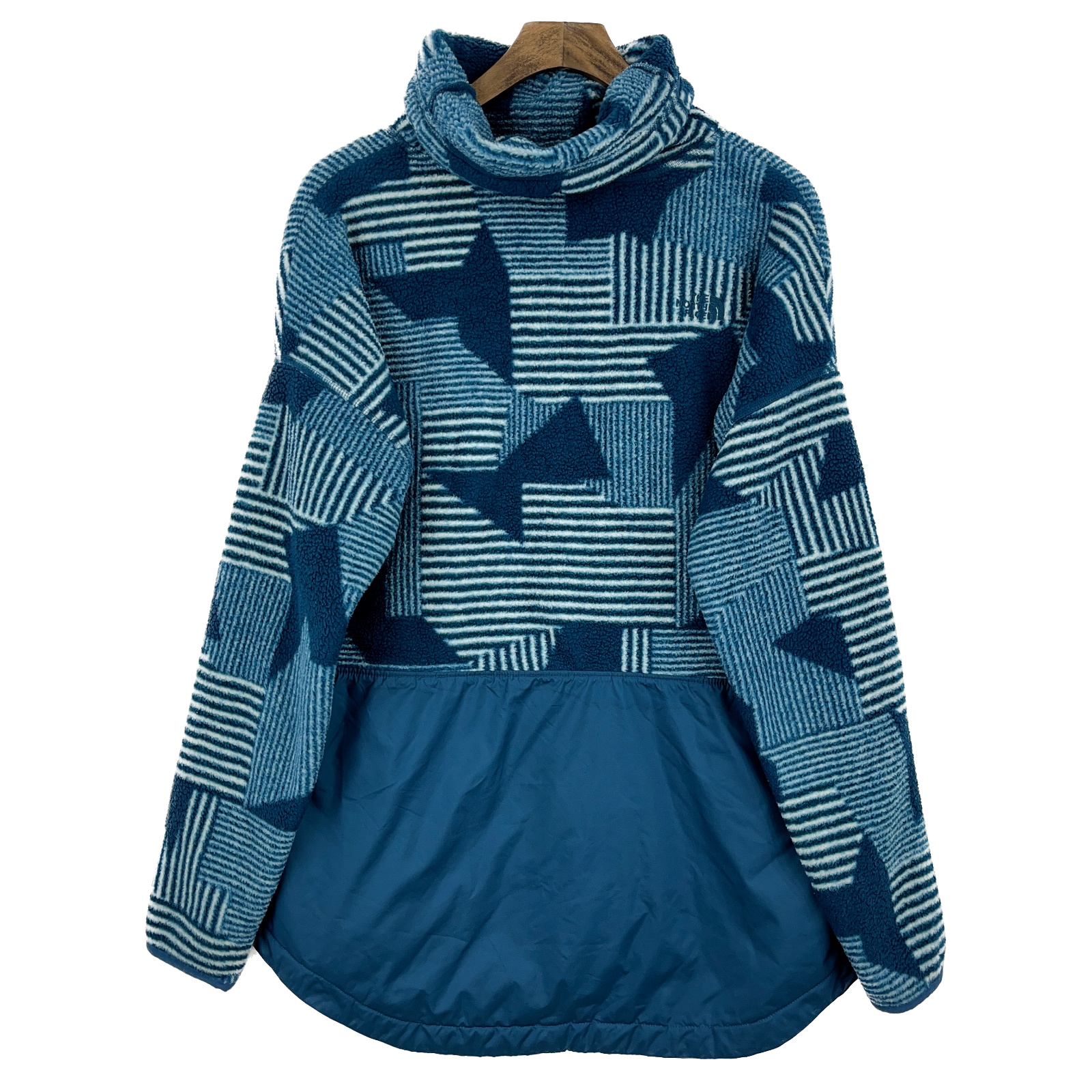The North Face Aztec Print Turtle Neck Fleece Pullover Sweatshirt Size XL