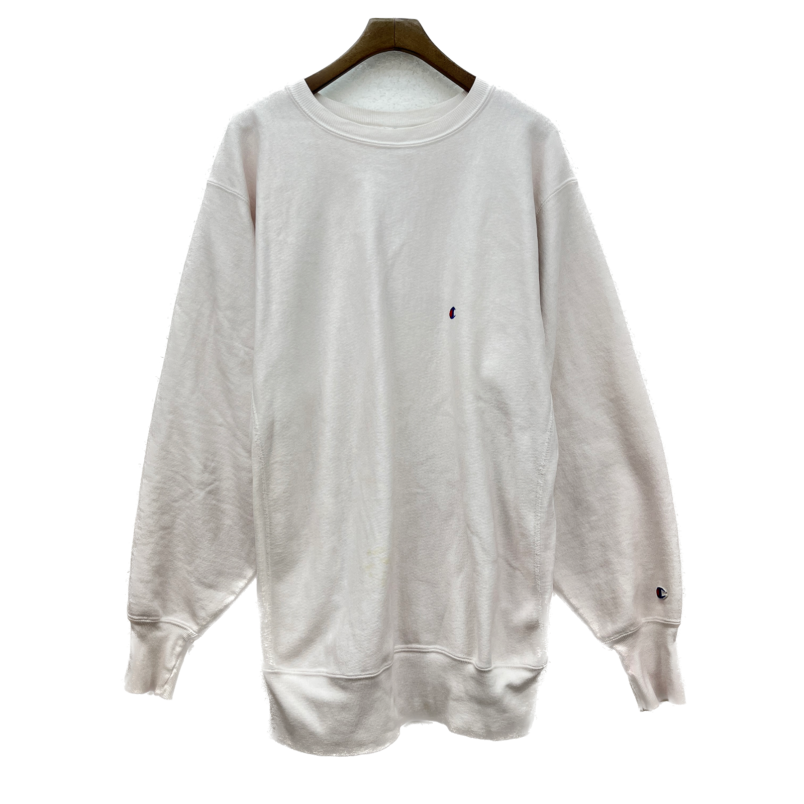 Champion Reverse Weave White Sweatshirt Size 2XL Crew Neck