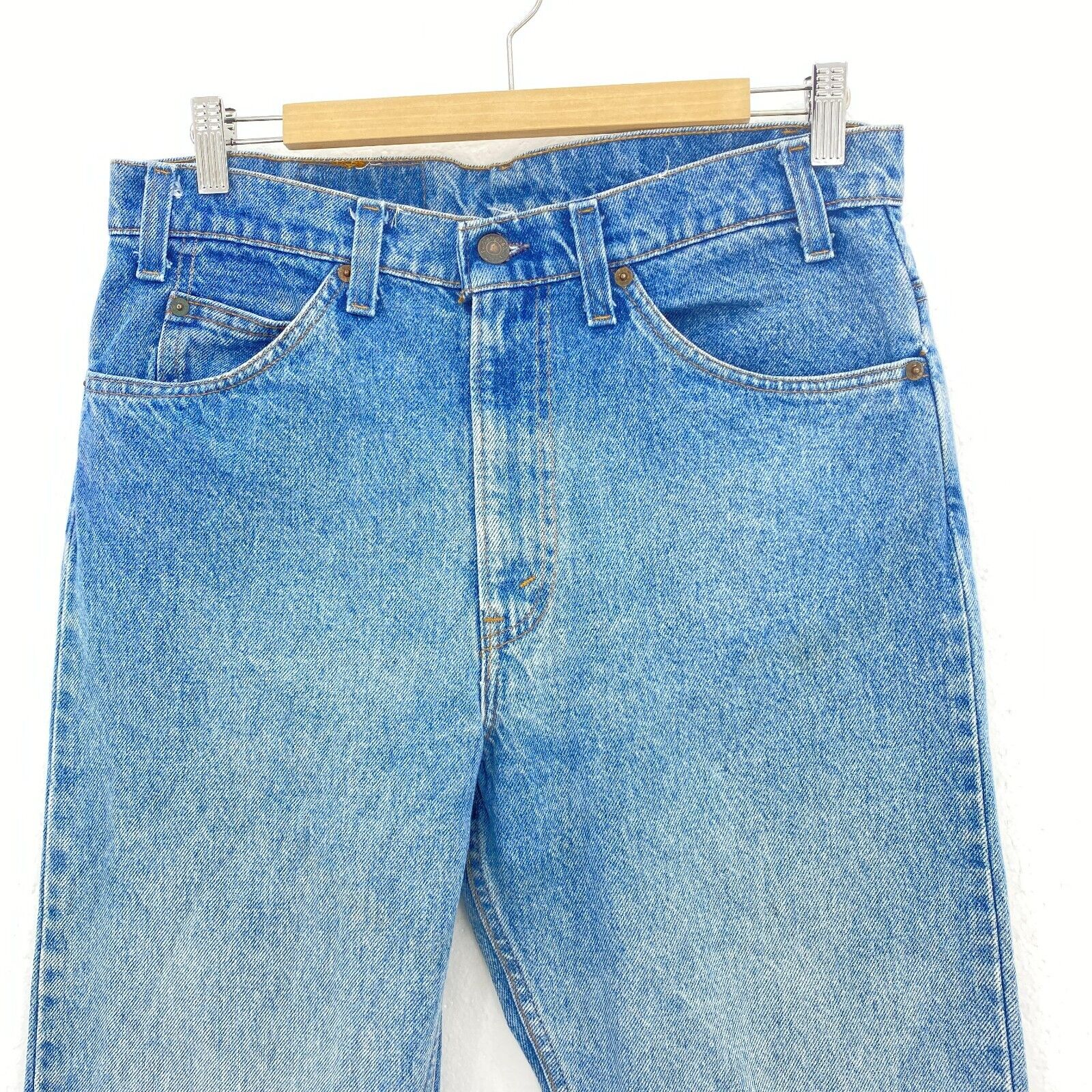 Levi's Orange Tab Medium Wash Blue Straight Jeans Size 32 x 31