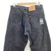 Levi's 550 Orange Tab Dark Wash Black Denim Tapered Size 34